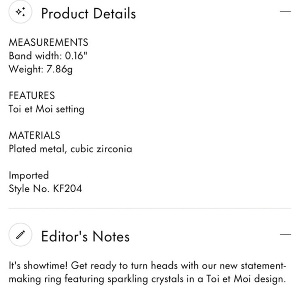 $98 Kate Spade Showtime Ring blue - Picture 5 of 7